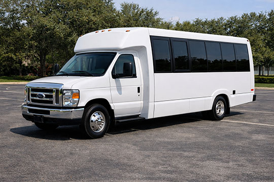 18-passenger minibus available for charter in Dayton, OH